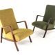 Knicos Armchair in Wengé with Green Upholstery | very rare dutch design