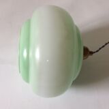 Green opaline ceiling lamp