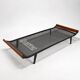 Daybed Auping Cleopatra by Dick Cordemeijer, black steel and teak, 1950s