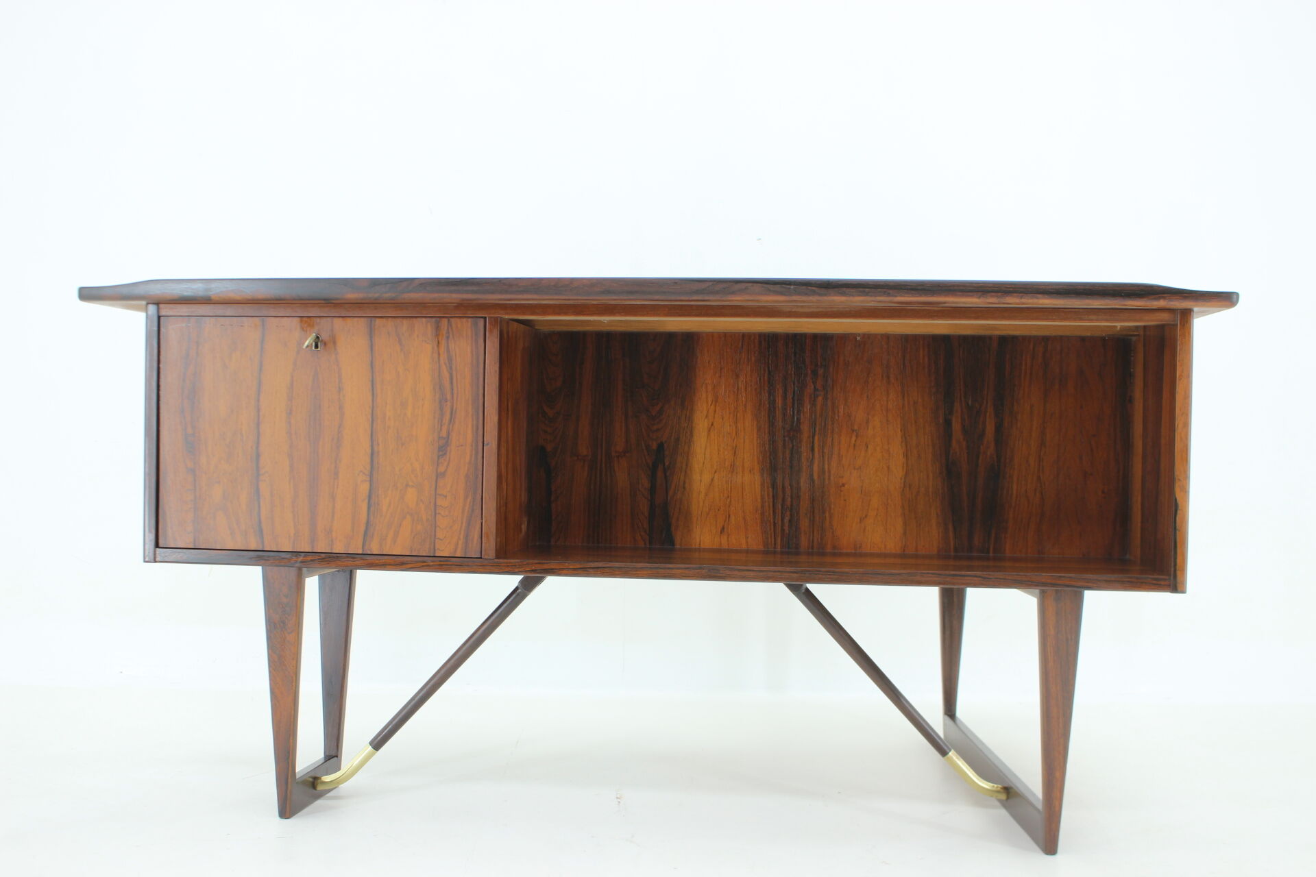 1960s Peter Løvig Nielsen 'Boomerang' Desk in Palisander Hedensted Møbelfabrik, Denmark