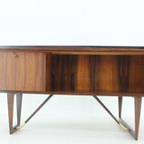 1960s Peter Løvig Nielsen 'Boomerang' Desk in Palisander Hedensted Møbelfabrik, Denmark