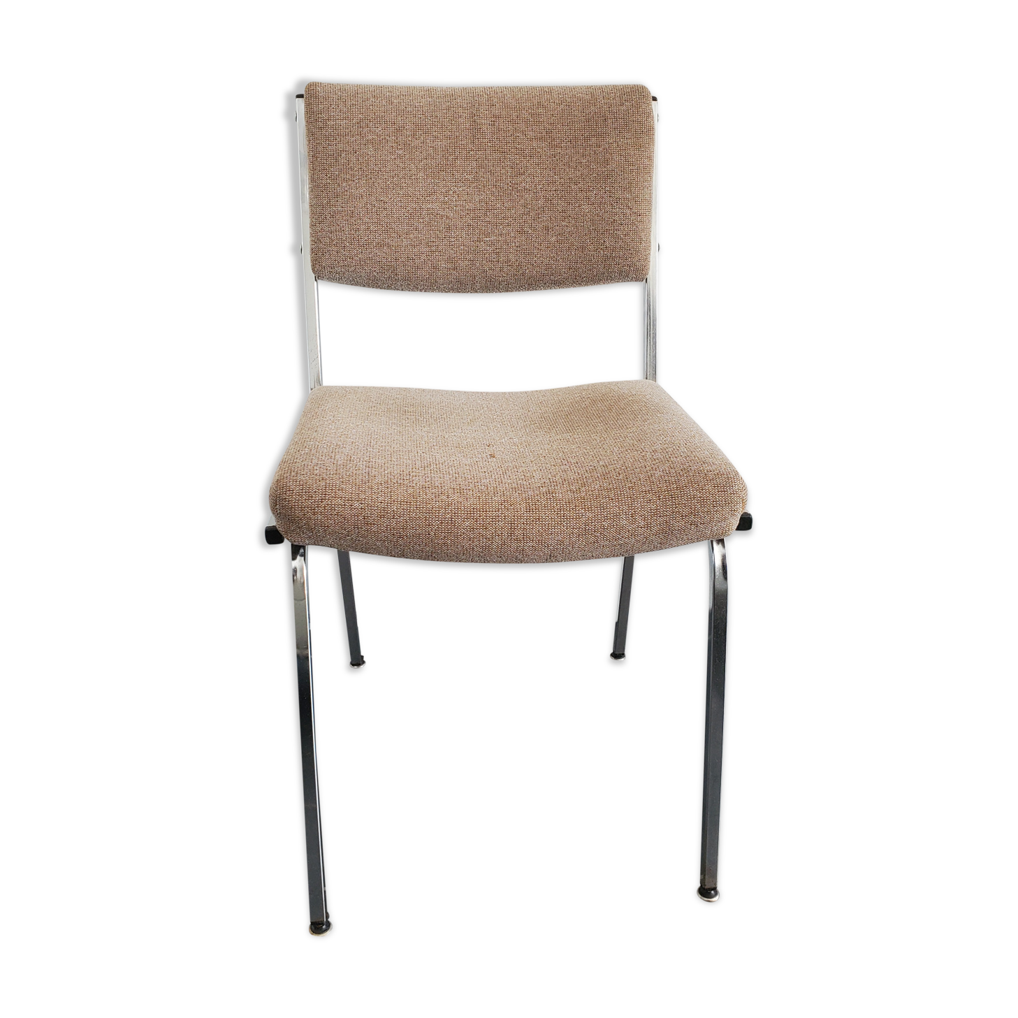 Chaise inclinée métal et assise tissu