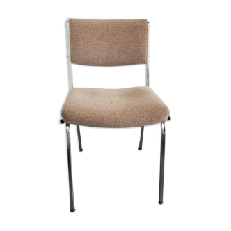 Metal reclining chair and fabric seat