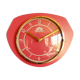 Vintage formica clock silent wall clock "FFR crimson red"