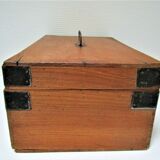 Solid wood box patinated early 20th century