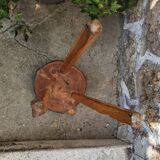 Tripod stool handmade brutalist wabi-sabi japandi slow