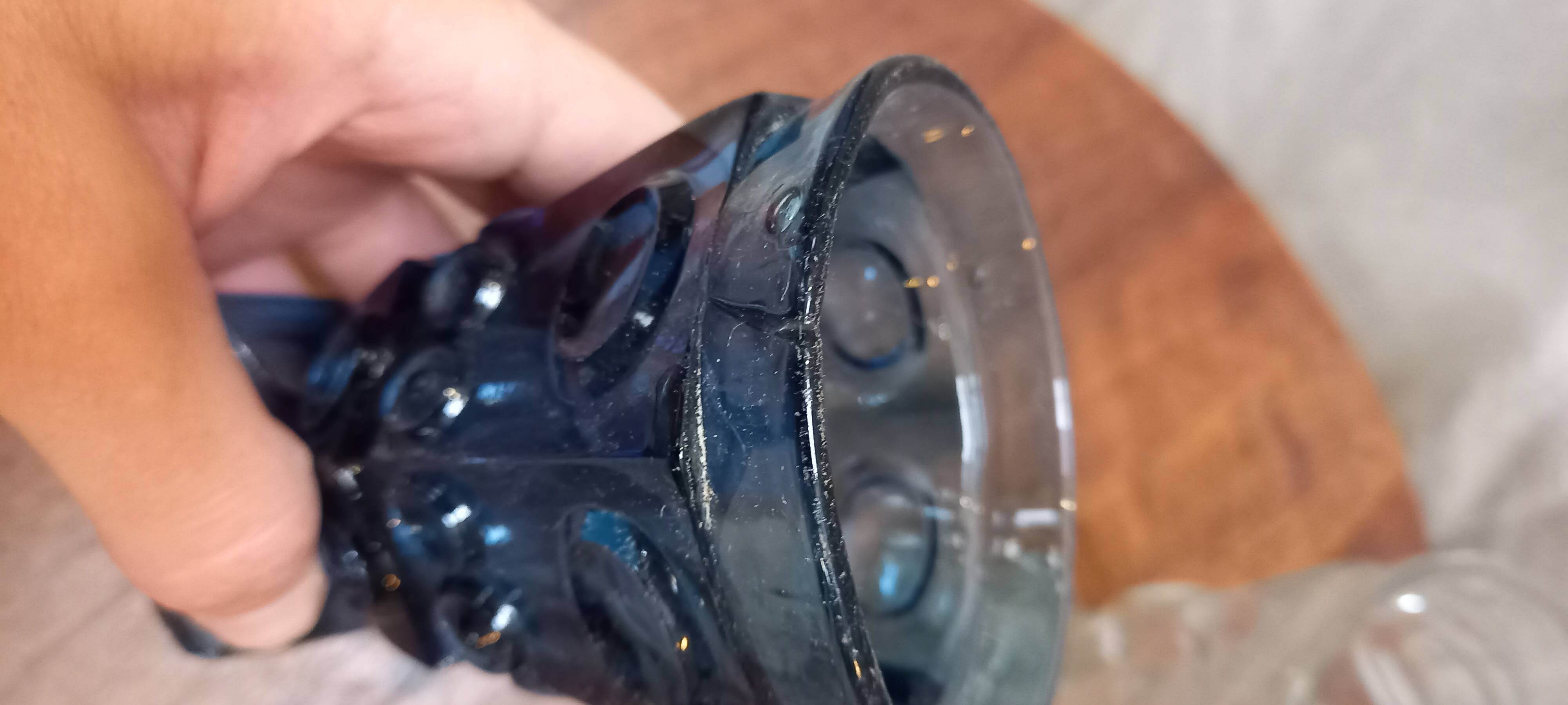 Charles x period violet glasses