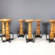Mid century brutalist bar stools, 1960s - set of 7