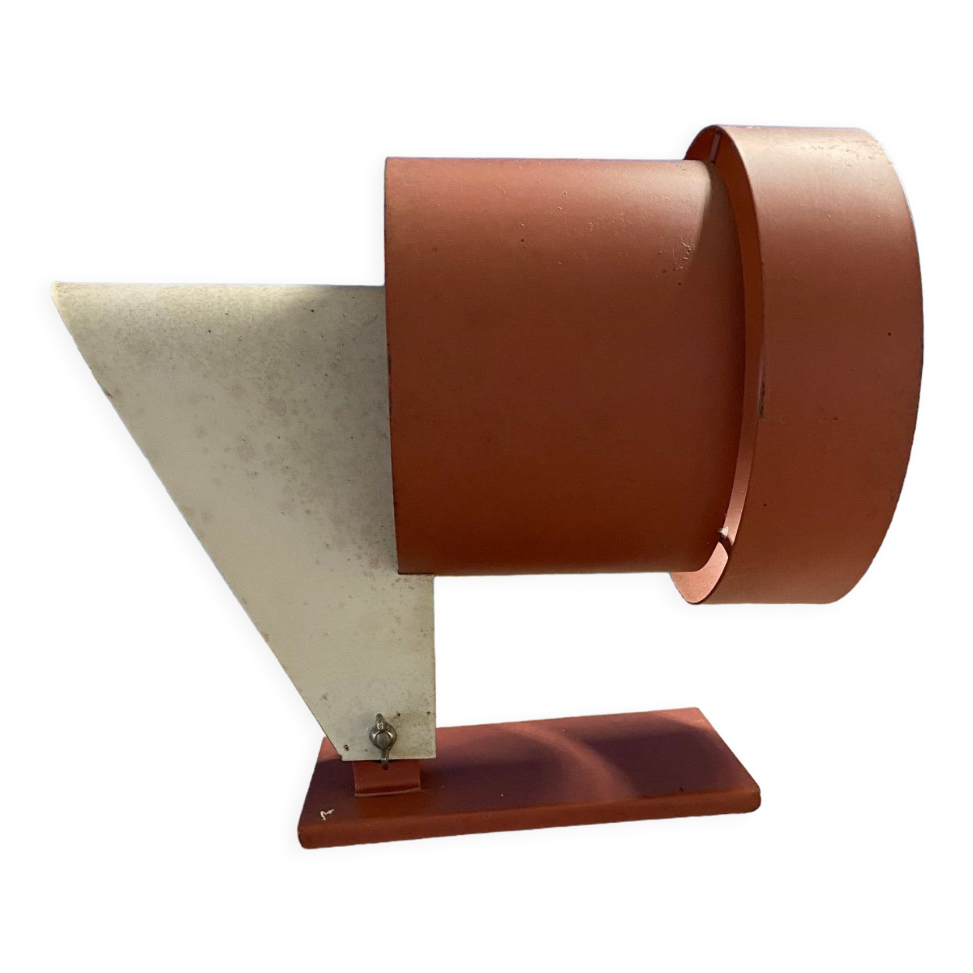 Vintage Danish red and white wall lamp