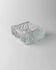 Large Vintage Murano Glass Ashtray - Transparent Glass with Ice Texture, Italian 1970s Design