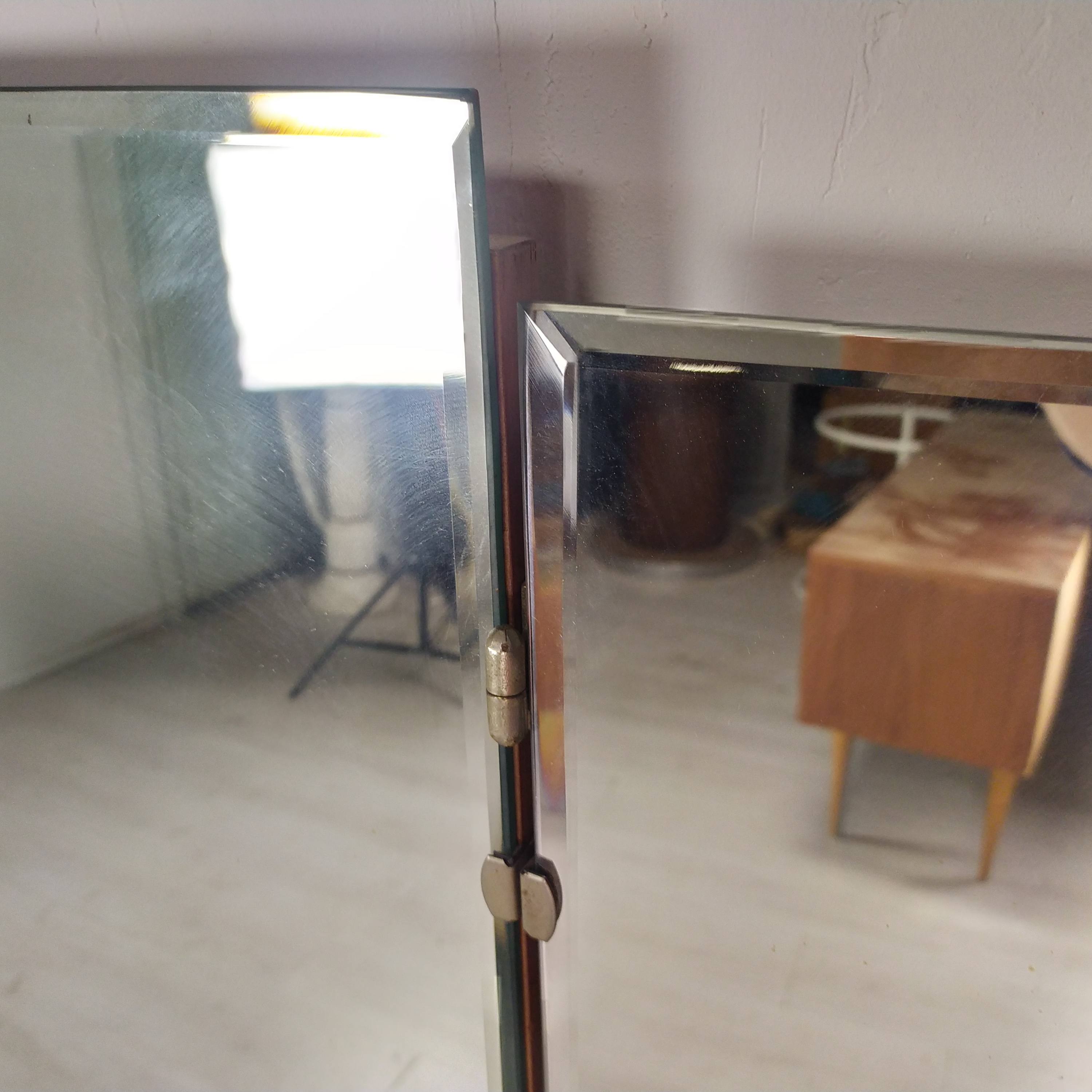 Vintage triptych mirror
