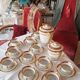 Vilatte Limoges Porcelain Coffee Service 13 Pieces, 11 People 1950