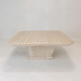 Italian Travertine Bar table or Coffee Table, 1980s
