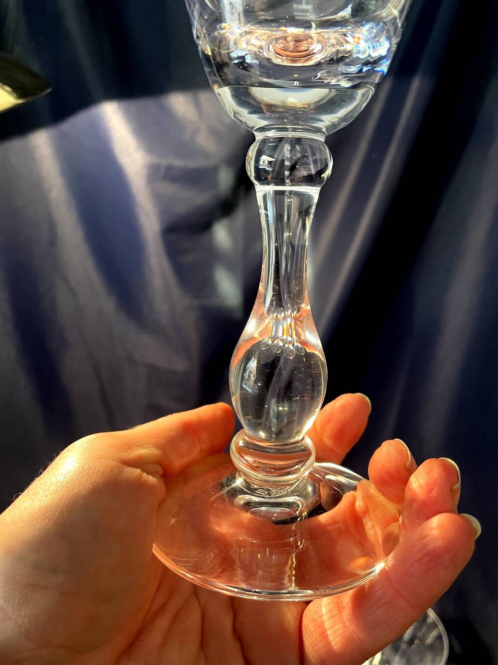 Set of 12 Portieux crystal red wine glasses slim shape