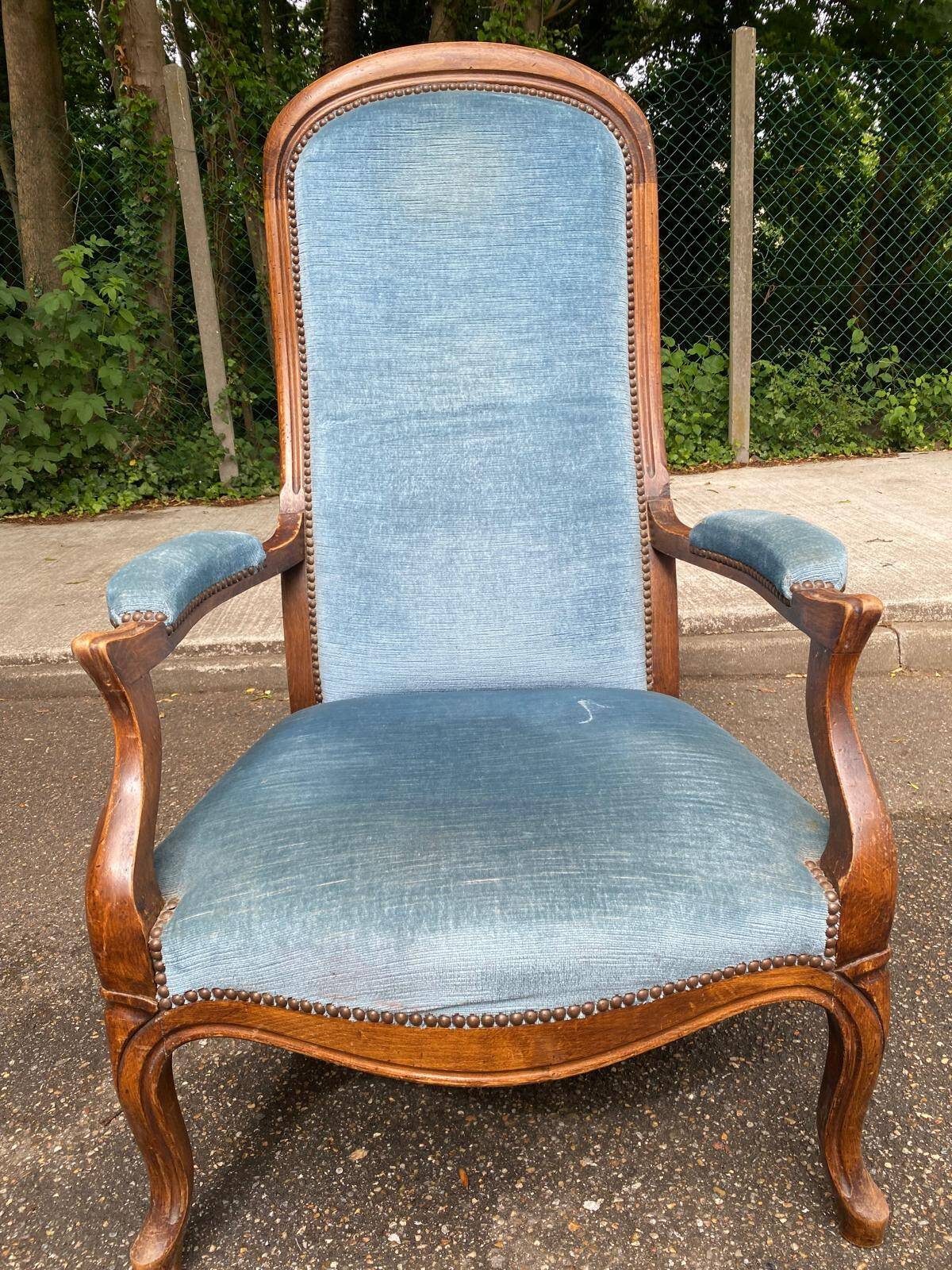 Fauteuil Voltaire Louis Philippe d'époque XIXe siècle