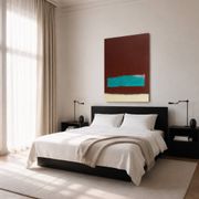 Peinture abstraite minimaliste "garden thoughts"