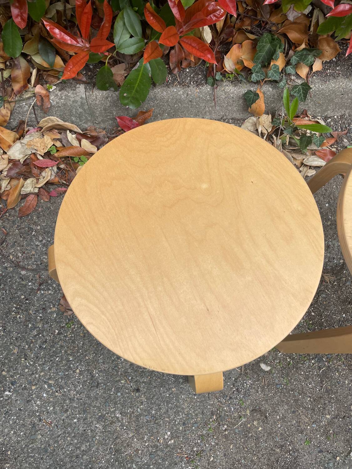 Pair of vintage IKEA Frosta stools