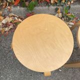 Pair of vintage IKEA Frosta stools