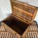 Wicker trunk woven nineteenth century