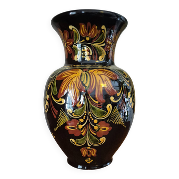 Vase noir hongrois HVM vintage