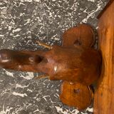 Wall console elephant head