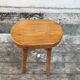 Former vintage raw wood milking tabouret