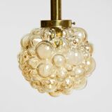Original glass bubble pendant lamp from the 1960s | Manufactured by Limburg