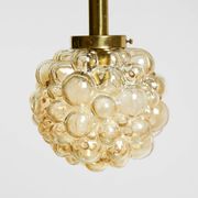 Original glass bubble pendant lamp from the 1960s | Manufactured by Limburg