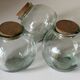 Set of 3 vintage glass candy jars from the 60s and 70s