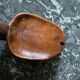 Raw wooden salad bowl