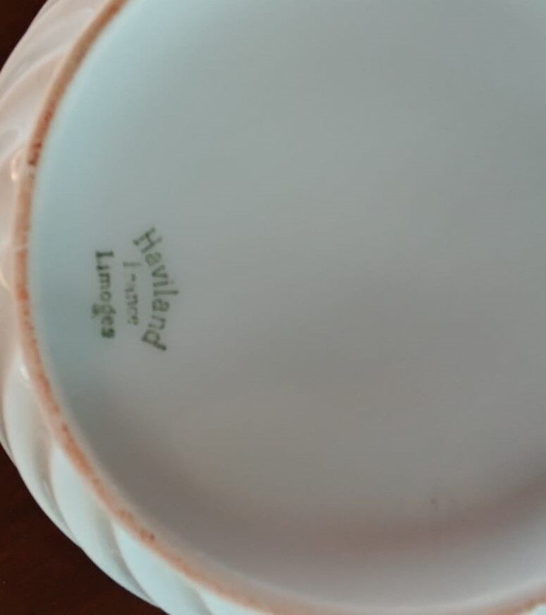 Vintage porcelain coffee maker Haviland twisted limoges France white