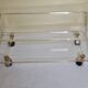 David Lange coffee table on wheels for Roche Bobois in plexiglass from the 1980s