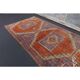 1970s Vintage Turkish Oushak Diamond Wool Runner 90x351