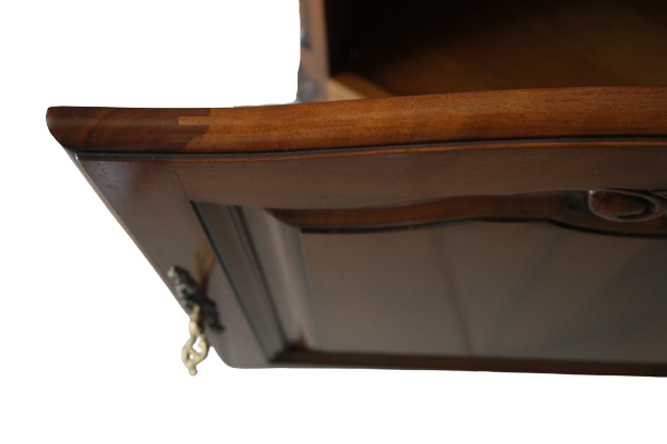 Confiturier en noyer vintage style Louis XV