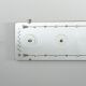 Coat rack with five engraved mirror hooks from Cristal Arte, Italy