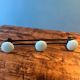 Metal coat rack with 3 hooks from the 70s