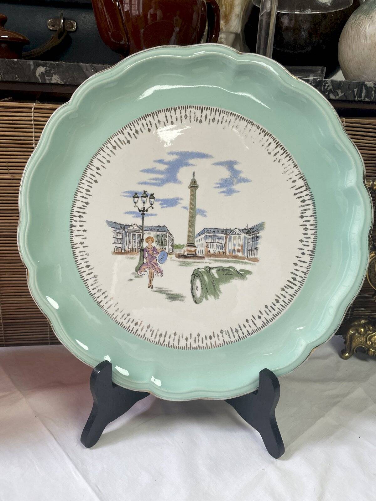 Serving dish KG Lunéville Badonviller diameter 31 cm