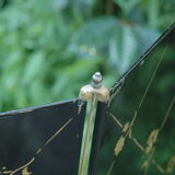 old fire screen in decoré steel 1900