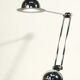 Desk lamp vintage metal chrome articulated arm post-modernist design 1980s