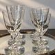 6 Baccarat glasses Funel shaped late 19th - early 20th century 