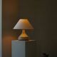 Modern Danish decorative table lamp in stoneware with flared base, Denmark, 1960s.