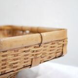 Vintage rattan basket