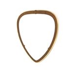 Scandinavian teak mirror, 37x34cm, Sweden, 1960