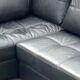 Leather corner sofa