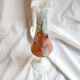 Opaline vase Florentine Stelvia marbled pink