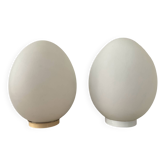 Pair of Egg lamps, Vianne glassworks, 1970s