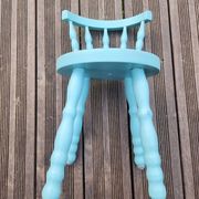 Chaise enfant en bois tourné vintage
