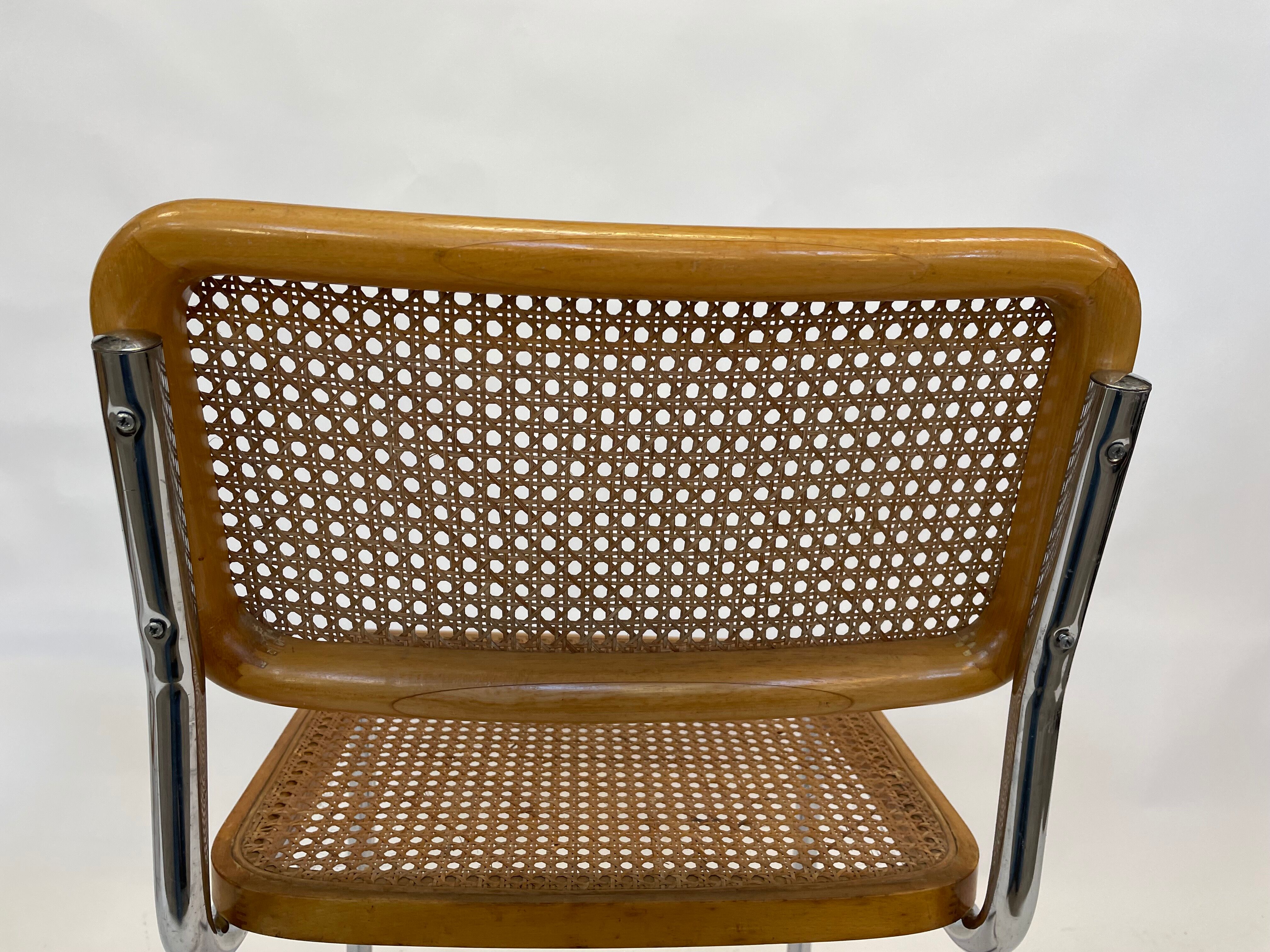 Cesca design chair b32 model in chrome