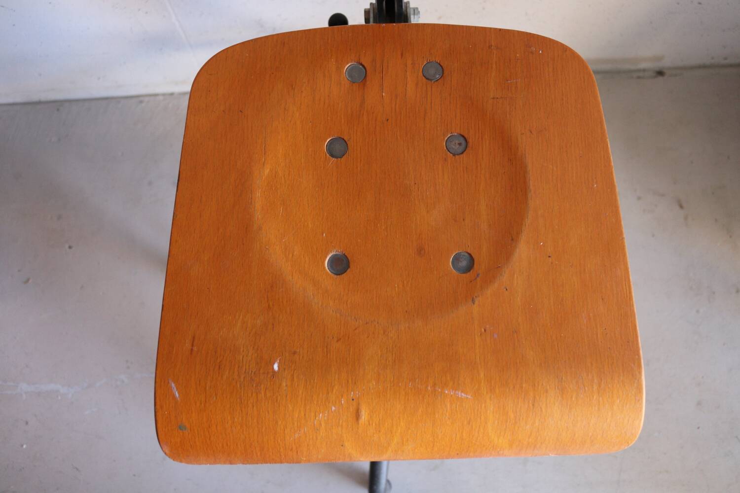 Adjustable industrial architect's workshop chair – 1960s