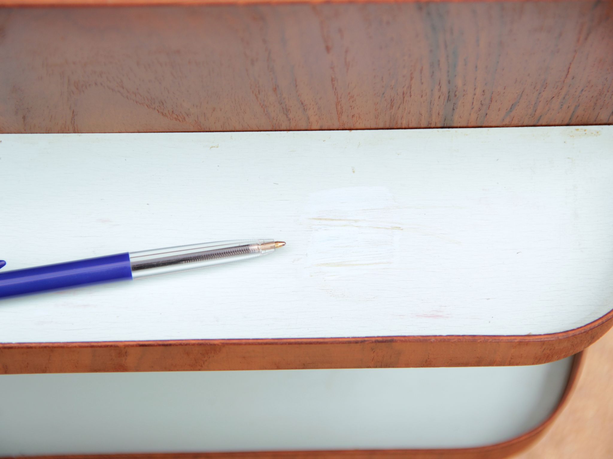 Bureau scandinave boomerang en teck d'Arne Hovmand Olsen